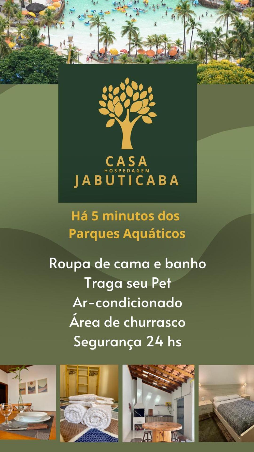 Casa Jabuticaba A 5 Min Dos Thermas E Hot Beach Olímpia 外观 照片